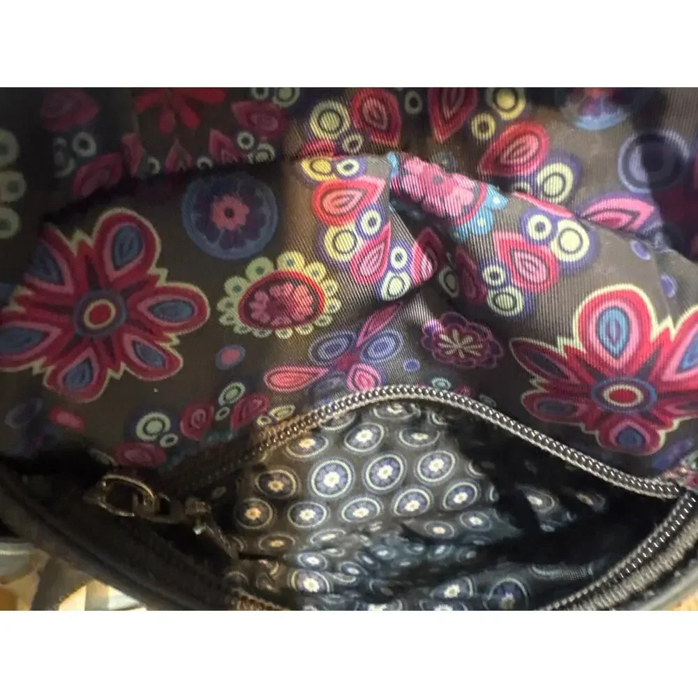 Hadaki Floral Paisley Sling Backpack Multicolor Crossbody Travel Shoulder Bag